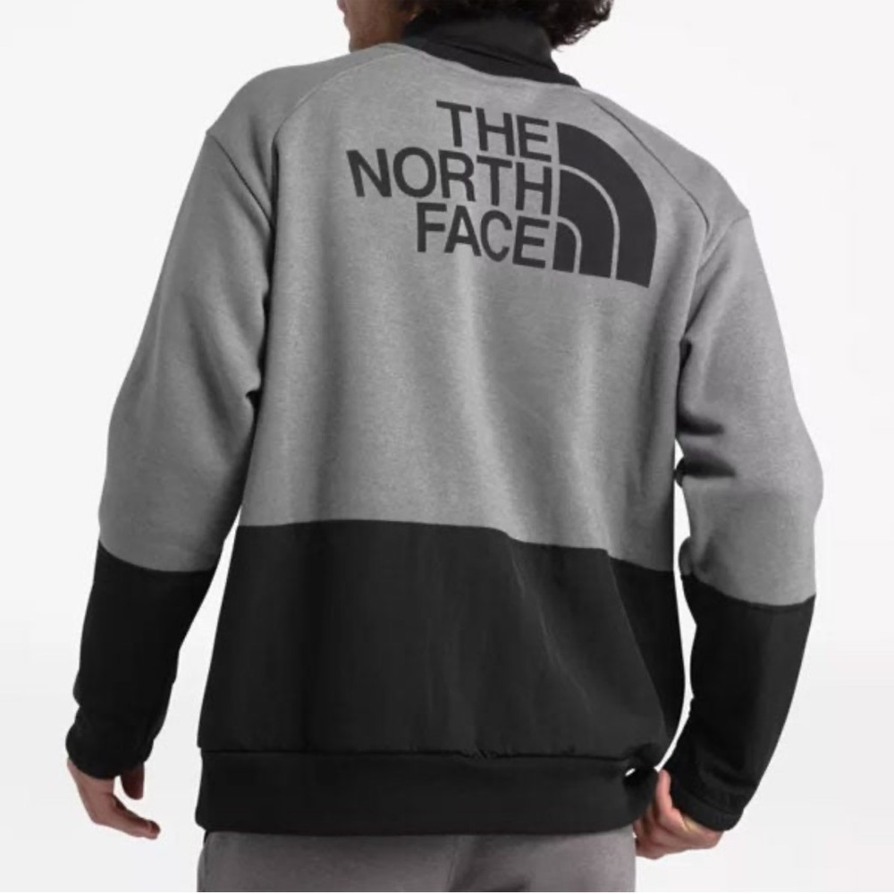 The North Face Men's Gray Graphic LS Erkek Sweatshirt Size M